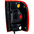 1998-1999 Ford Ranger - Driver Side Tail Light, without Bulb, Halogen, Amber, Clear and Red Lens