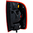 1998-1999 Ford Ranger - Driver Side Tail Light, without Bulb, Halogen, Amber, Clear and Red Lens