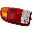 1998-1999 Ford Ranger - Driver Side Tail Light, without Bulb, Halogen, Amber, Clear and Red Lens