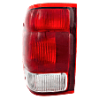 Driver Side Tail Light, without Bulb, Halogen, Clear and Red Lens