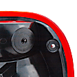Driver Side Tail Light, without Bulb, Halogen, Clear and Red Lens