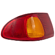Driver Side, Outer Tail Light, with Bulb, Halogen, Amber and Red Lens, 4 Cyl., 1.8L Engine