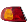 Driver Side, Outer Tail Light, with Bulb, Halogen, Amber and Red Lens, 4 Cyl., 1.8L Engine