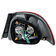Driver Side, Outer Tail Light, with Bulb, Halogen, Amber and Red Lens, 4 Cyl., 1.8L Engine