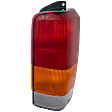 Passenger Side Tail Light, without Bulb, Halogen, Amber, Clear and Red Lens, CAPA CERTIFIED