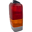 Driver Side Tail Light, without Bulb, Halogen, Amber, Clear and Red Lens, CAPA CERTIFIED