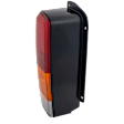 Driver Side Tail Light, without Bulb, Halogen, Amber, Clear and Red Lens, CAPA CERTIFIED