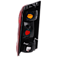 Passenger Side Tail Light, without Bulb, Halogen, Amber, Clear and Red Lens