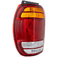 Driver Side Tail Light, without Bulb, Halogen, Amber, Clear and Red Lens