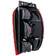Driver Side Tail Light, without Bulb, Halogen, Amber, Clear and Red Lens