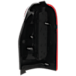 Driver Side Tail Light, with Bulb, Halogen, Amber, Clear and Red Lens