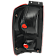 Passenger Side Tail Light, without Bulb, Halogen, Clear and Red Lens