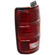 Driver Side Tail Light, without Bulb, Halogen, Clear and Red Lens