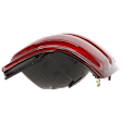 Driver Side Tail Light, without Bulb, Halogen, Clear and Red Lens