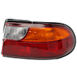 Passenger Side Tail Light, with Bulb, Halogen, Amber, Clear and Red Lens