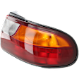 Passenger Side Tail Light, with Bulb, Halogen, Amber, Clear and Red Lens