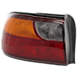 Driver Side Tail Light, with Bulb, Halogen, Amber, Clear and Red Lens