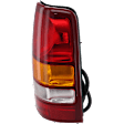 Passenger Side Tail Light, with Bulb, Halogen, Amber, Clear and Red Lens, Fleetside