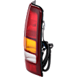 Passenger Side Tail Light, with Bulb, Halogen, Amber, Clear and Red Lens, Fleetside