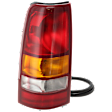 2001 GMC Sierra 1500 HD - Driver Side Halogen Tail Light, With bulb(s), OE Replacement, Fleetside