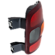 Passenger Side Tail Light, without Bulb, Halogen, Amber, Clear and Red Lens, Stepside