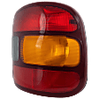 Passenger Side Tail Light, without Bulb, Halogen, Amber, Clear and Red Lens, Stepside