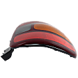 Passenger Side Tail Light, without Bulb, Halogen, Amber, Clear and Red Lens, Stepside