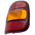 Passenger Side Tail Light, without Bulb, Halogen, Amber, Clear and Red Lens, Stepside