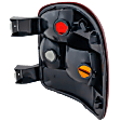 Driver Side Tail Light, without Bulb, Halogen, Amber, Clear and Red Lens, Stepside
