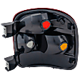 Driver Side Tail Light, without Bulb, Halogen, Amber, Clear and Red Lens, Stepside