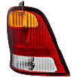 Passenger Side Tail Light, without Bulb, Halogen, Amber, Clear and Red Lens