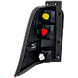 Passenger Side Tail Light, without Bulb, Halogen, Amber, Clear and Red Lens