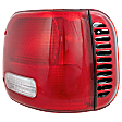 Passenger Side Tail Light, without Bulb, Halogen, Clear and Red Lens, Base Model