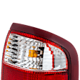 Passenger Side Tail Light, with Bulb, Halogen, Clear and Red Lens, R5 Series, Production Date From December 1998