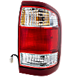 Passenger Side Tail Light, with Bulb, Halogen, Clear and Red Lens, R5 Series, Production Date From December 1998