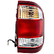 Passenger Side Tail Light, with Bulb, Halogen, Clear and Red Lens, R5 Series, Production Date From December 1998