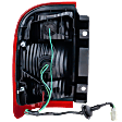 Passenger Side Tail Light, with Bulb, Halogen, Clear and Red Lens, R5 Series, Production Date From December 1998