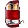 Driver Side Tail Light, with Bulb, Halogen, Clear and Red Lens, R5 Series, Production Date From December 1998