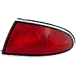 Passenger Side Tail Light, without Bulb, Halogen, Red Lens, 6 Cyl., 3.1L Engine