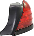 Passenger Side Tail Light, without Bulb, Halogen, Red Lens, Dual Bulb Type, With Black Molding, 8 Cyl., 4.6L Engine