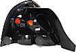 Passenger Side Tail Light, without Bulb, Halogen, Red Lens, Dual Bulb Type, With Black Molding, 8 Cyl., 4.6L Engine