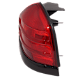Passenger Side Tail Light, without Bulb, Halogen, Red Lens, Dual Bulb Type, With Black Molding, 8 Cyl., 4.6L Engine, CAPA Certified
