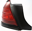 Driver Side Tail Light, without Bulb, Halogen, Red Lens, Dual Bulb Type, With Black Molding, 8 Cyl., 4.6L Engine