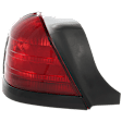 Driver Side Tail Light, without Bulb, Halogen, Red Lens, Dual Bulb Type, With Black Molding, 8 Cyl., 4.6L Engine, CAPA Certified