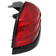 Driver Side Tail Light, without Bulb, Halogen, Red Lens, Dual Bulb Type, With Black Molding, 8 Cyl., 4.6L Engine, CAPA Certified