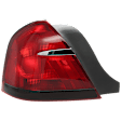 Passenger Side Tail Light, without Bulb, Halogen, Clear and Red Lens, 8 Cyl., 4.6L Engine