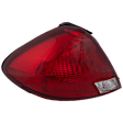 Driver Side Tail Light, without Bulb, Halogen, Clear and Red Lens, Sedan