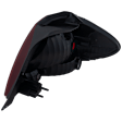 Driver Side Tail Light, without Bulb, Halogen, Clear and Red Lens, Sedan