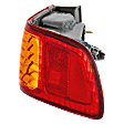 Passenger Side Tail Light, with Bulb, Halogen, Amber and Red Lens, Japan/USA (FKI and NAL Brand) Built