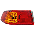 Driver Side Tail Light, with Bulb, Halogen, Amber and Red Lens, Japan/USA (FKI and NAL Brand) Built